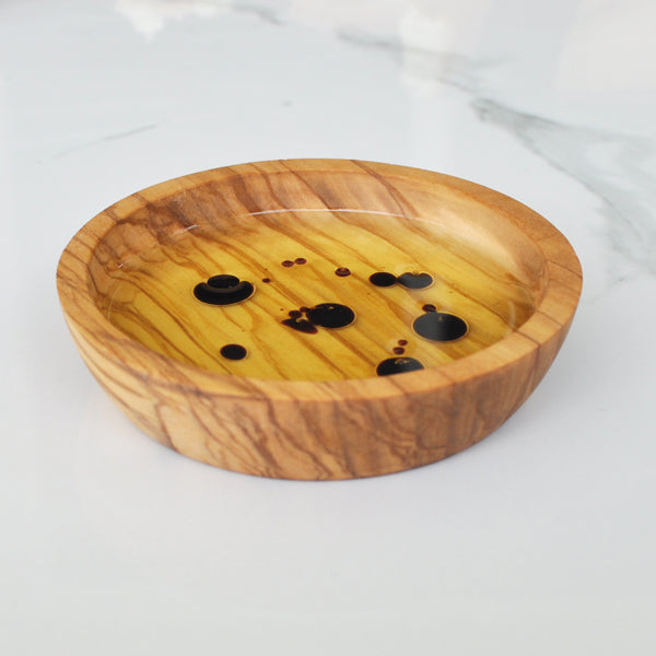 Naturally Med Olive Wood dipping bowl small
