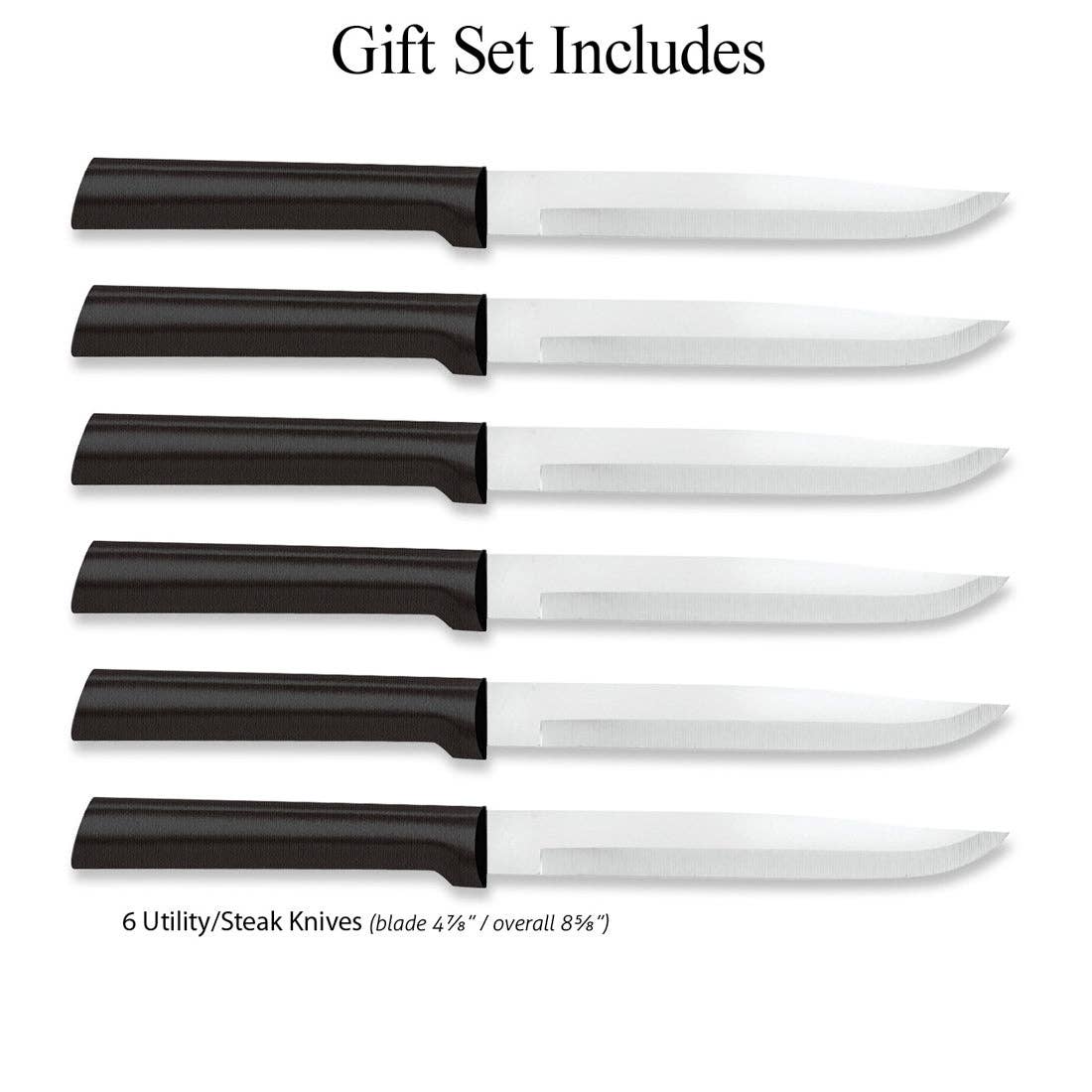 Utility/Steak Knives Gift Set of 6