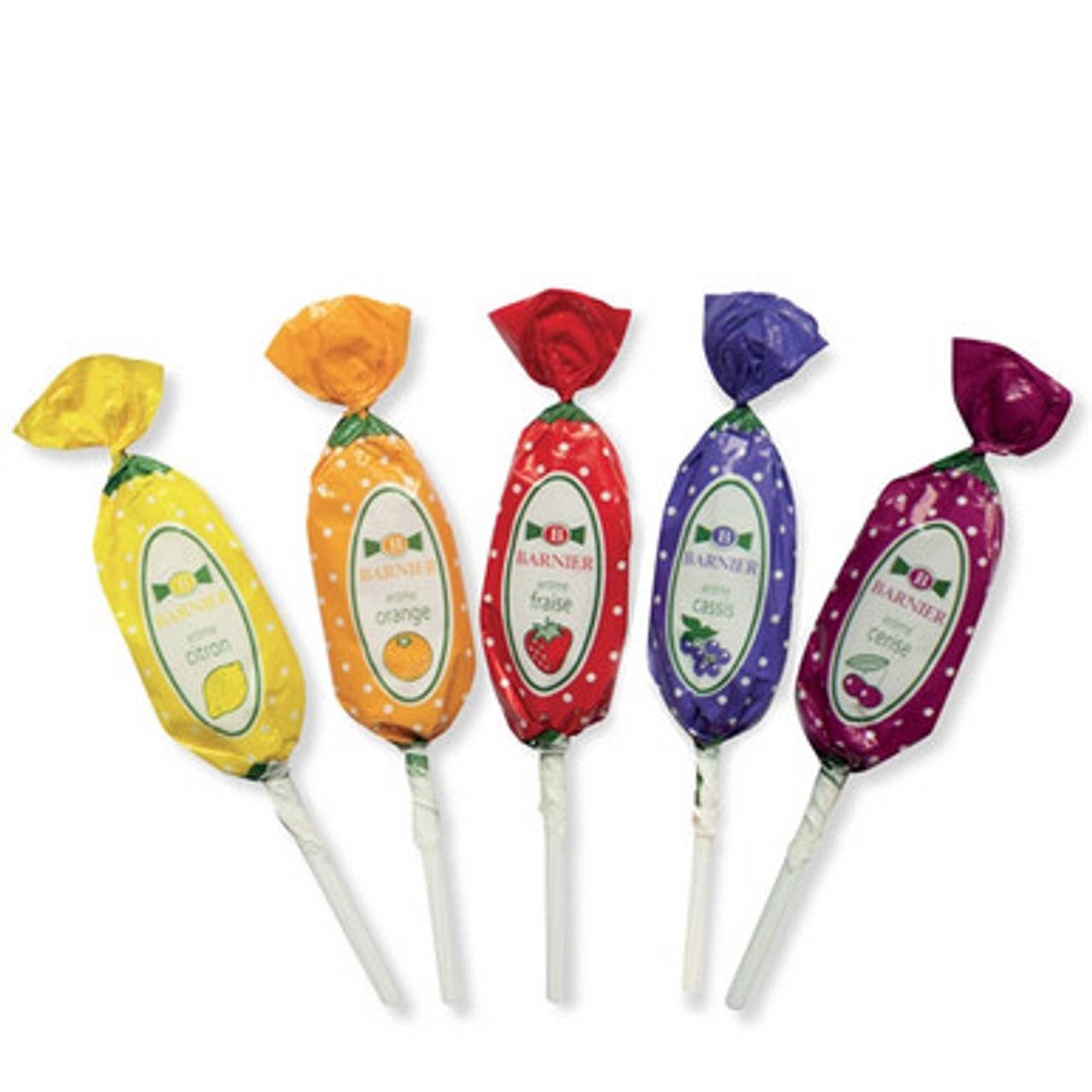 Bonbons Barnier Assorted Fruit Flavored Lollipops