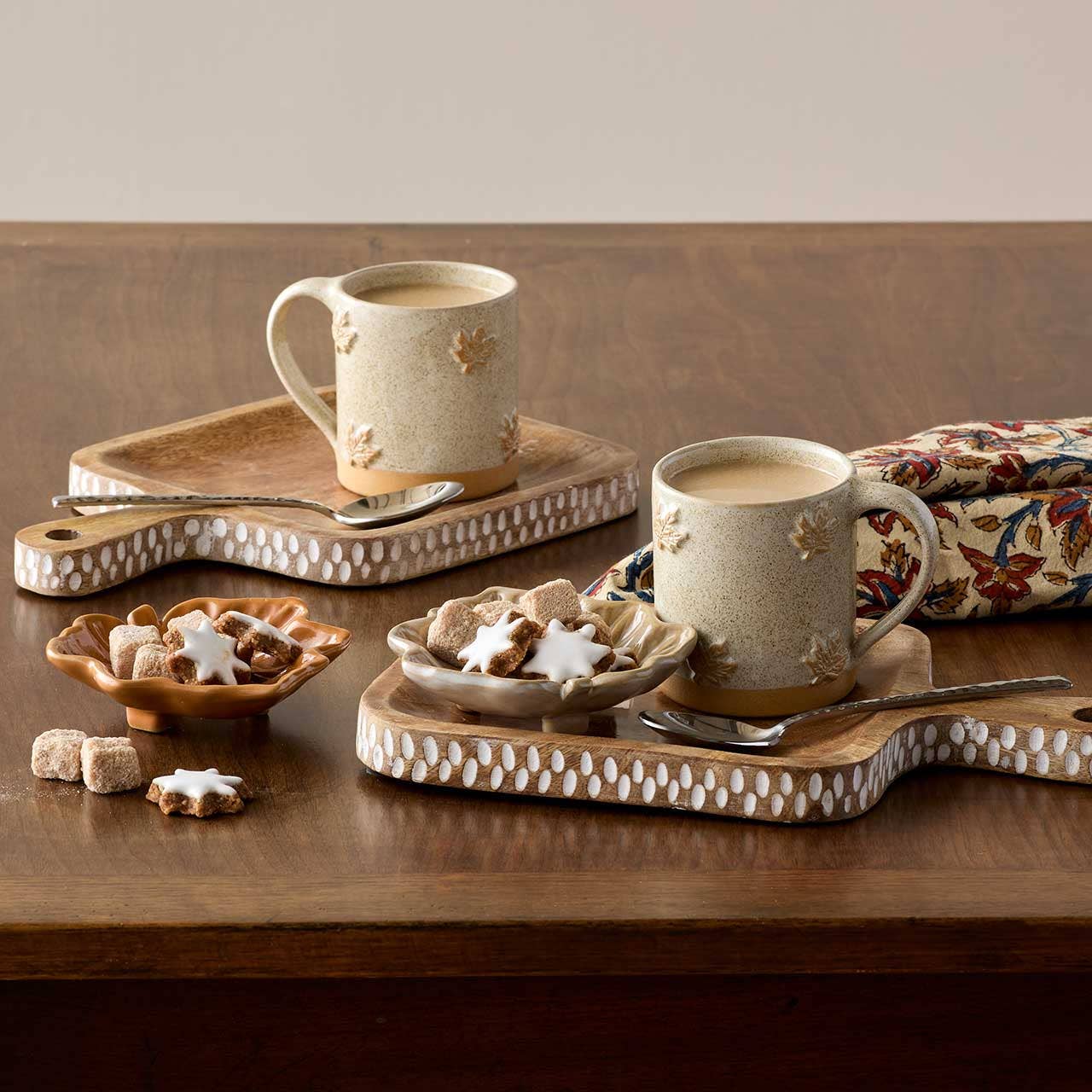 Maple Leaf Dipping Bowls - Set of 4