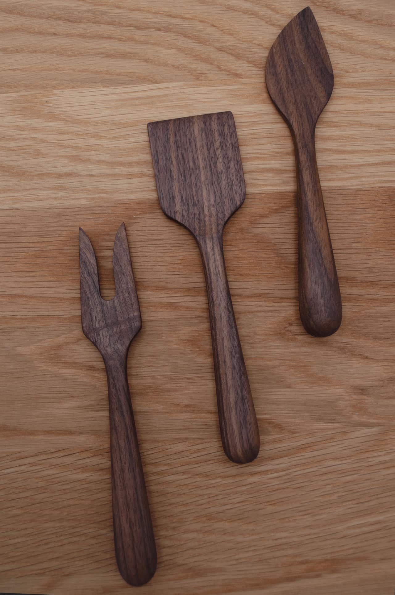 Walnut Wood Cheese Utensil Set - 6.5"