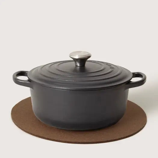 Large Round Wool Felt Trivets