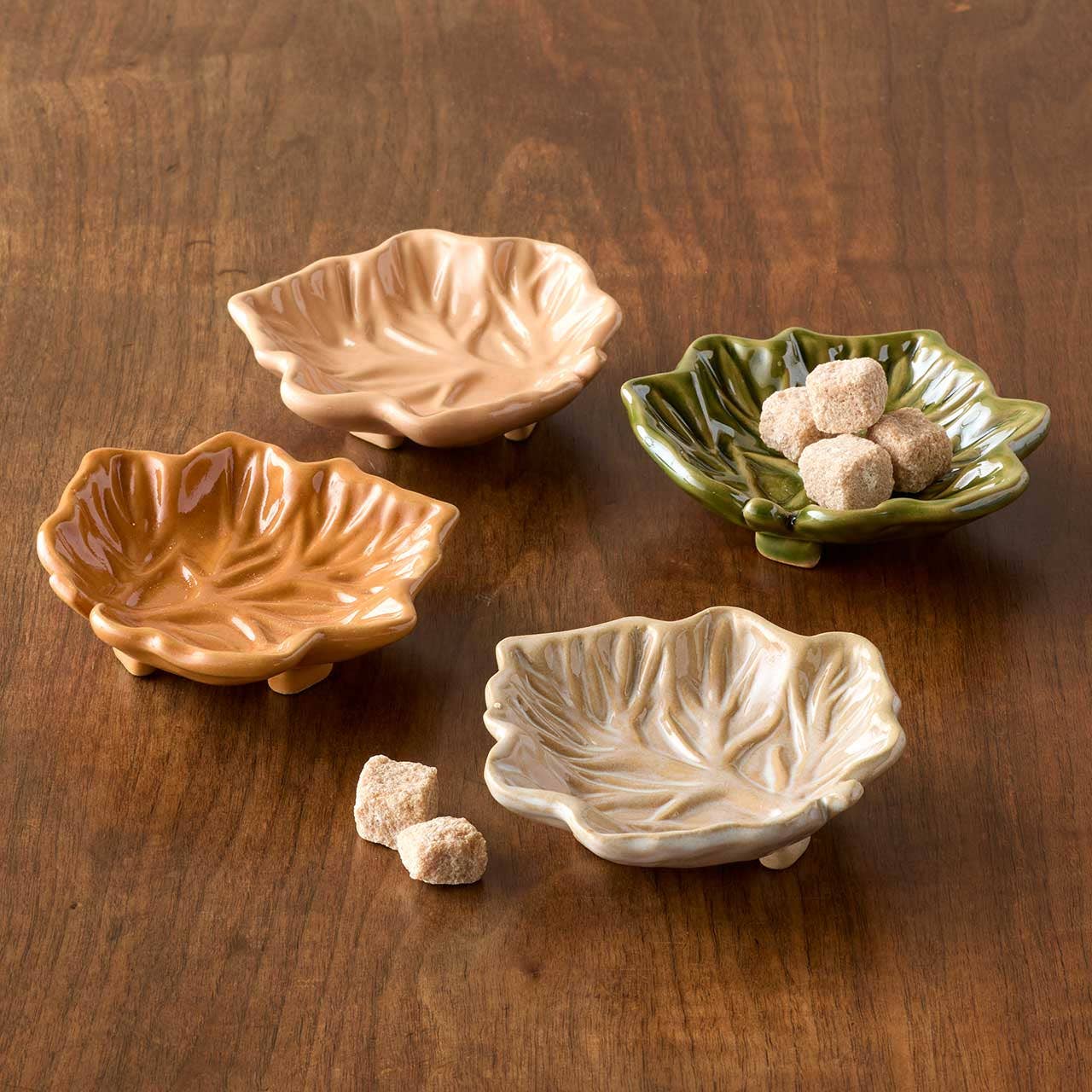 Maple Leaf Dipping Bowls - Set of 4