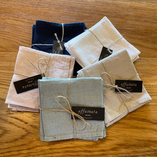 Linen Cocktail Napkins - Set of 4