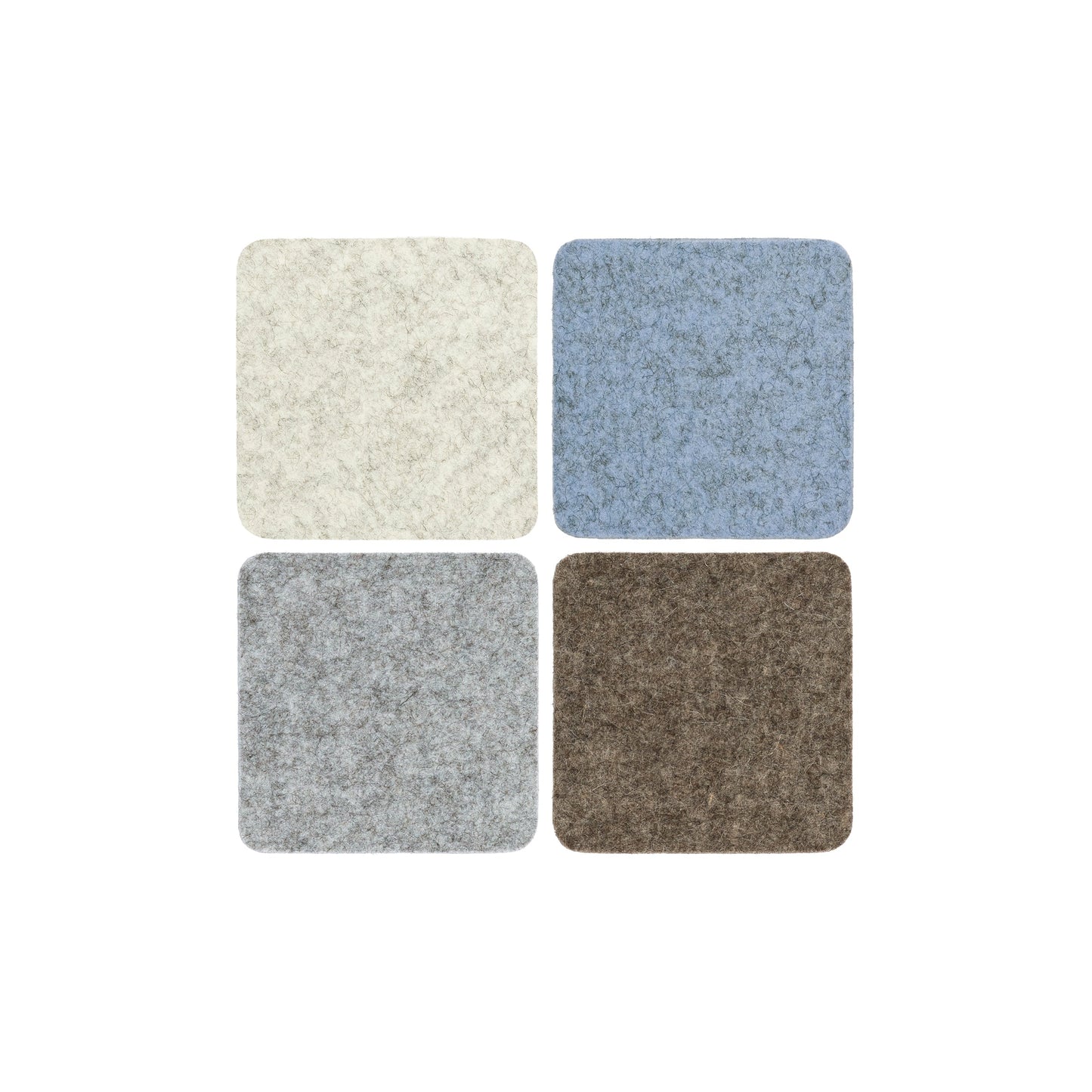 Square Felt Coasters - Sets of 4