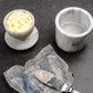 White Marble Butter Pot